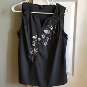 Banana Republic sleeveless top with sequin detail